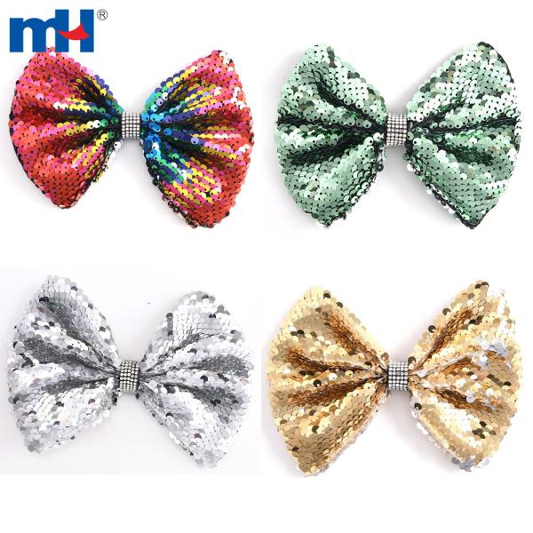 Gomas para el pelo decoradas con lentejuelas brillantes.