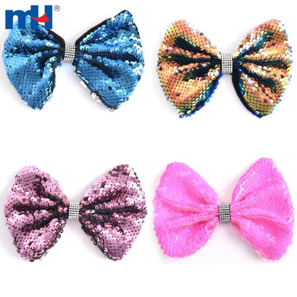 Hair ties decorated with shiny sequins