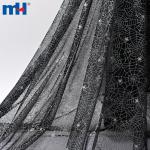 Tessuto in tulle con ragnatela che si illumina al buio