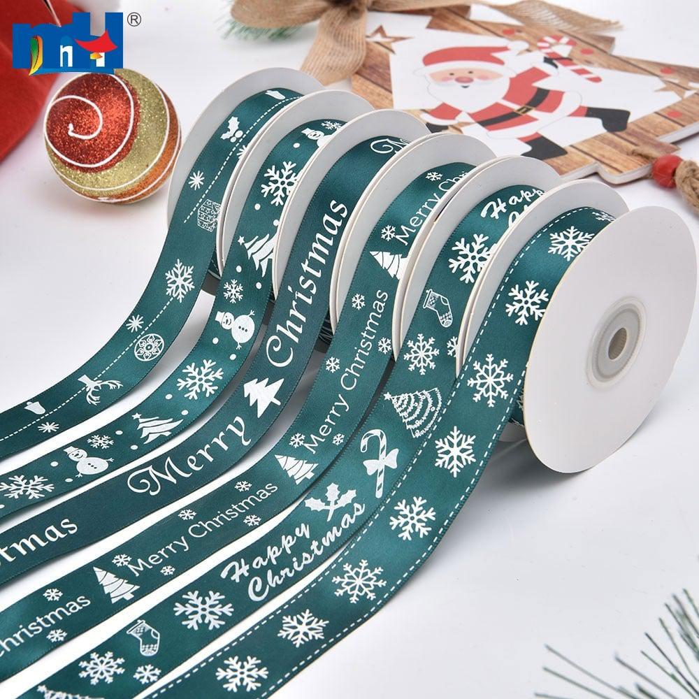 Wholesale printed christmas ribbons