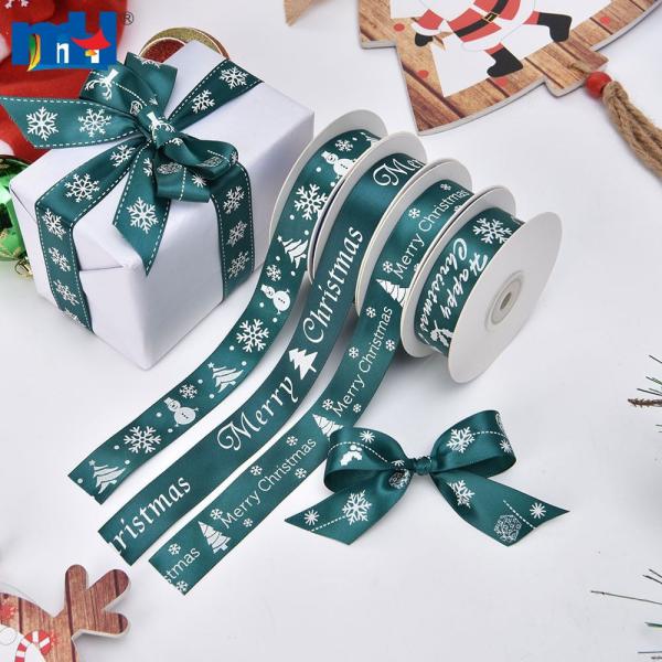 Wholesale printed christmas ribbons