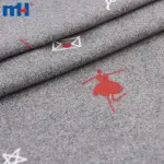 Bestickter Wollstoff