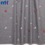 Bestickter Wollstoff