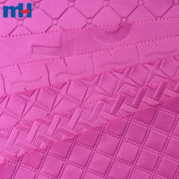 Ultrasonik kabartmalı %95 polyester ve %5 spandeks kumaş