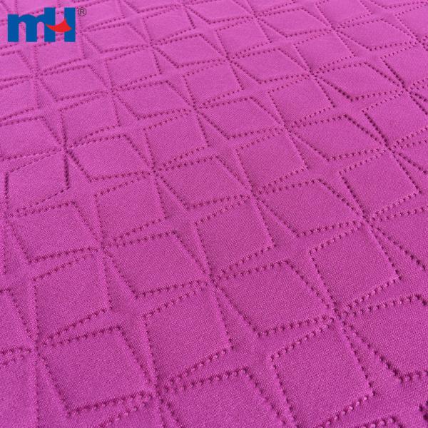 Ultrasonik kabartmalı %95 polyester ve %5 spandeks kumaş