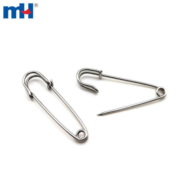Nickel plated iron safety pin
