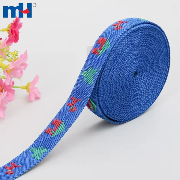 Jacquard polypropylene webbing for dogs