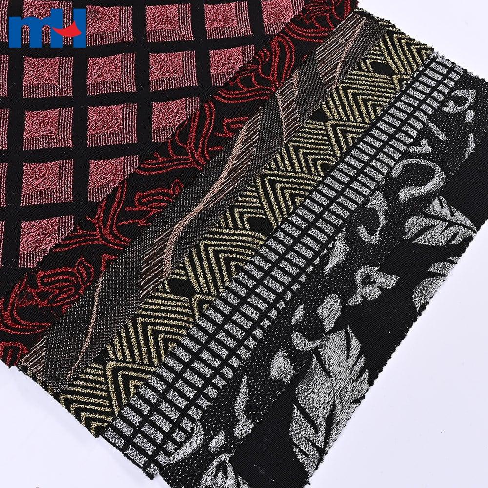 Tessuto jacquard metallico elasticizzato per confezione di abiti