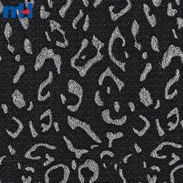 Tessuto jacquard metallico elasticizzato per confezione di abiti