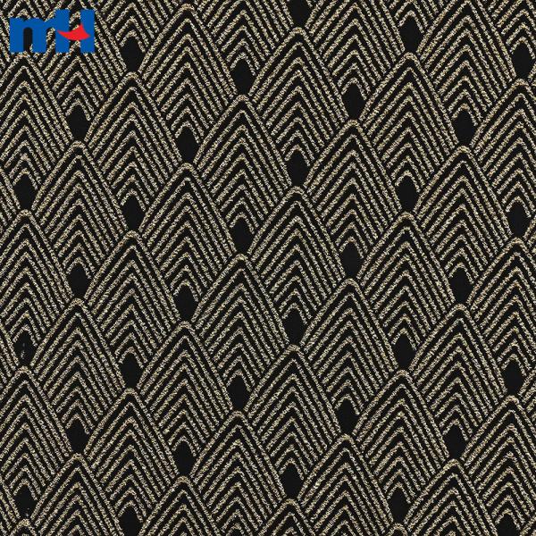 Tessuto jacquard metallico elasticizzato per confezione di abiti