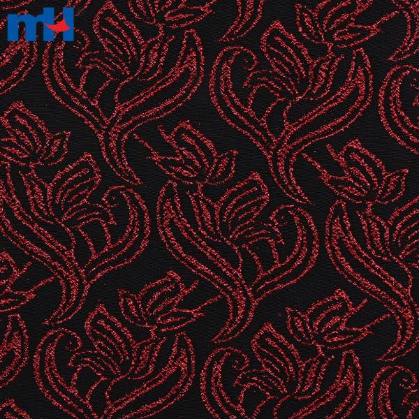 Tessuto jacquard metallico elasticizzato per confezione di abiti