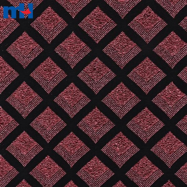 Tessuto jacquard metallico elasticizzato per confezione di abiti