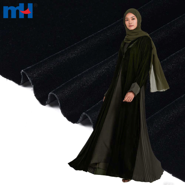 Venta al por mayor de tela de terciopelo micro coreano (5000/9000) para ropa abaya de lujo
