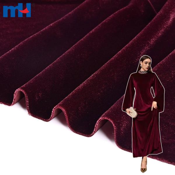Venta al por mayor de tela de terciopelo micro coreano (5000/9000) para ropa abaya de lujo