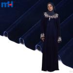 Venta al por mayor de tela de terciopelo micro coreano (5000/9000) para ropa abaya de lujo