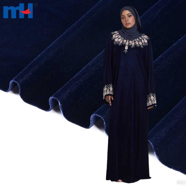 Venta al por mayor de tela de terciopelo micro coreano (5000/9000) para ropa abaya de lujo