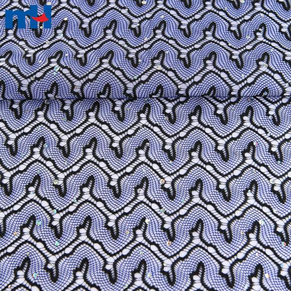 Laminated mesh lace fabric