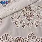 Laser cut embroidered lace
