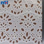 Embroidery on fabric by laser cutting