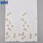 Laser cut embroidered lace