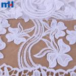 Pizzo in rete ricamato 3D