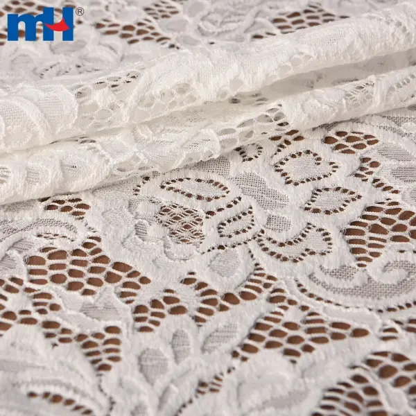Tessuto di pizzo tricot