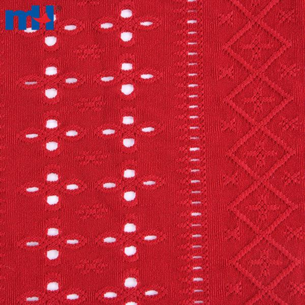 Tessuto di pizzo floreale in nylon