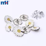 17mm zinc alloy jeans button with daisy design
