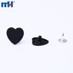 Bottone per jeans in lega di zinco a forma di cuore da 17 mm
