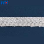Nastro in rete di cotone metallizzato da 10 mm