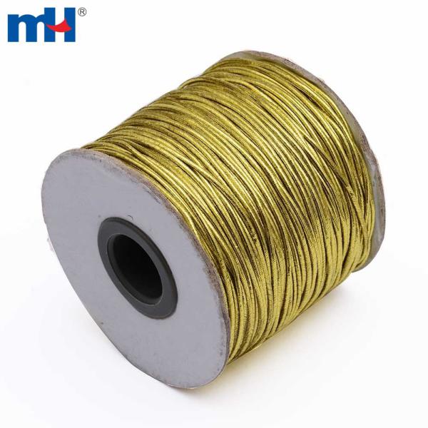 Cuerda elástica metálica, cuerdas elásticas doradas, cuerda elástica dorada.