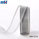 Metallisch glänzendes Webband