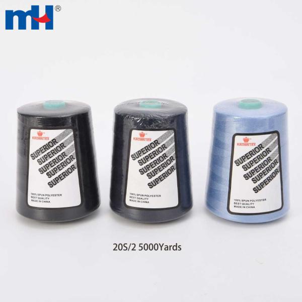 İran pazarı için %100 polyester eğrilmiş dikiş ipliği