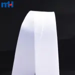 Cinta de tafetán de seda de 25 mm para etiquetas de ropa - Borde ranurado