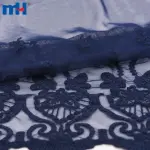 Tecido de malha bordado