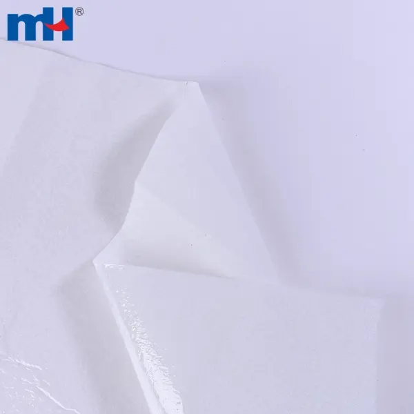 Polietilene poliestere 100% agugliato da 130 g/m² spalmato adesivo