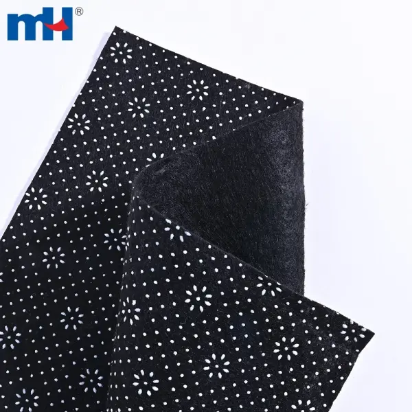 Needle-punched non-woven fabric made of 100% polyester 150gsm with plastic gradient coating