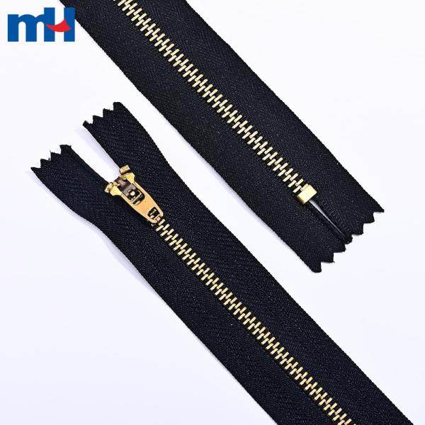 4YG Brass Closed End Zippers Supplier