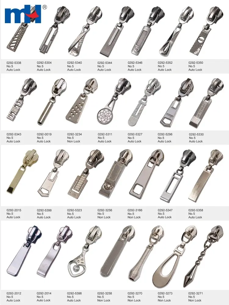 Naylon/Metal/Plastik Fermuar Kürsörü, Fermuar Başlığı Kürsörü, Yedek Fermuar Kürsörü