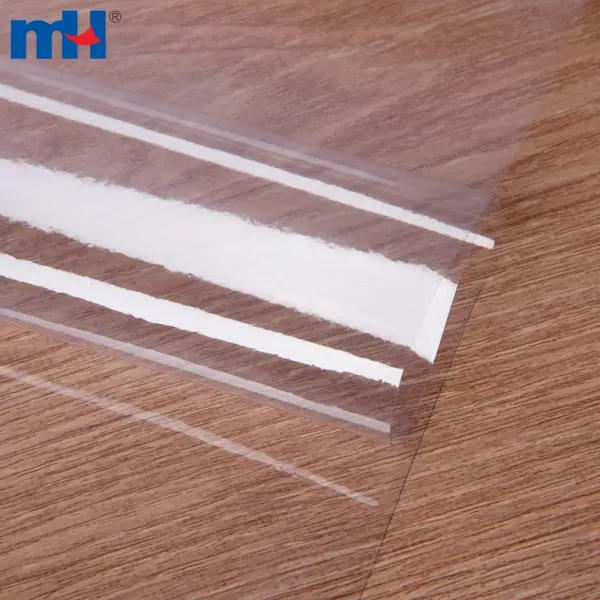 Transparent PVC film for packaging and stationery