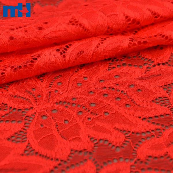 Tissu en dentelle élasthanne