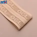 Nylon and spandex elastic band for luxurious mesh knit