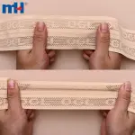 Nylon and spandex elastic band for luxurious mesh knit