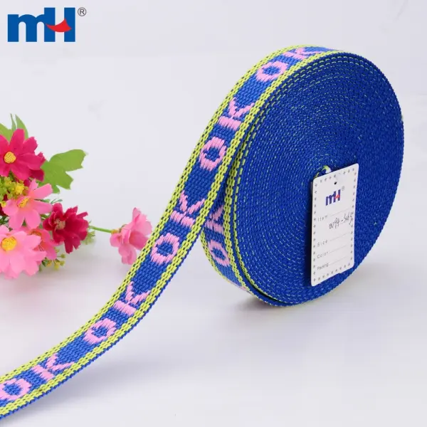 Cinta de malla jacquard para zapatos con suela de goma