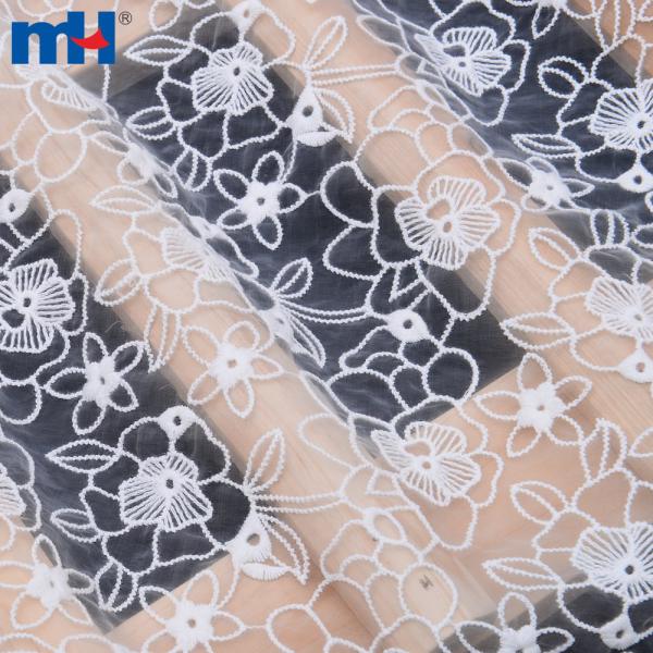 tela de encaje de organza