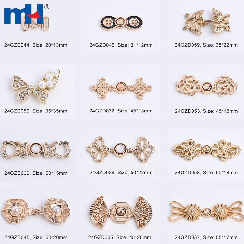 Wholesale decorative gold metal button clasp