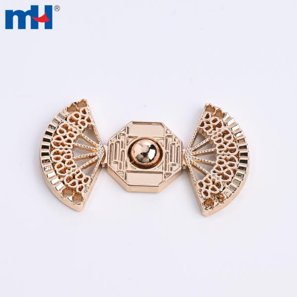Wholesale decorative gold metal button clasp