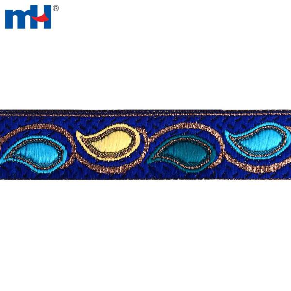 Fita jacquard vintage para cortinas
