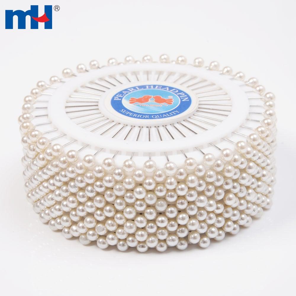 Alfinetes de costura com cabeça de pérola