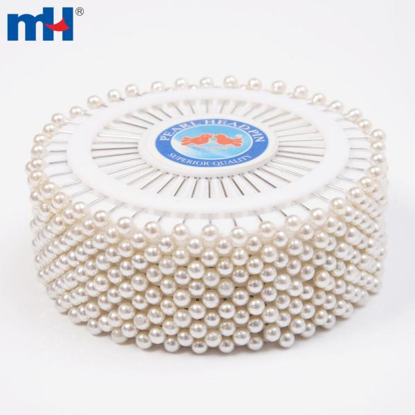 Alfinetes de costura com cabeça de pérola